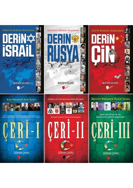 Derin Israil - Derin Çin - Derin Rusya - Çeri 1 - 2 - 3 6'lı Set