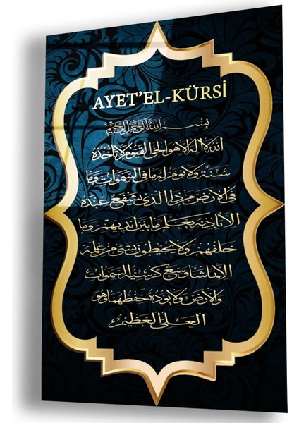 Kırılmaz Cam Ayetel Kürsi Tablo