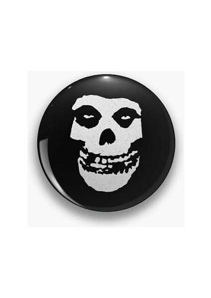 Major Selection Kurukafa Siyah Beyaz Y2K Grunge Stil Rozet