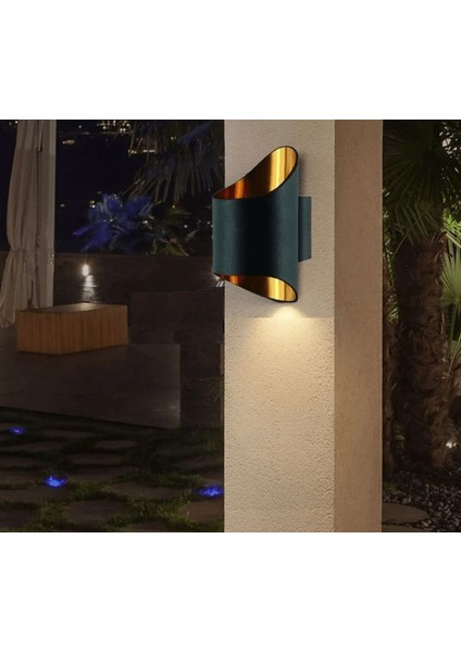 CT-5426 Kl-50 Troya Aplik G-9 Siyah Gold Kasa LED Duvar Apliği Dekoratif Sıva Üstü indirimleri