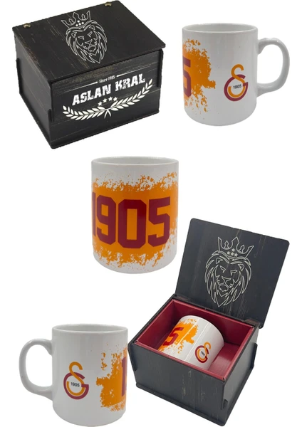 Kupa Gs Orijinal Lisanslı Mug, Özel Ahşap Kutulu