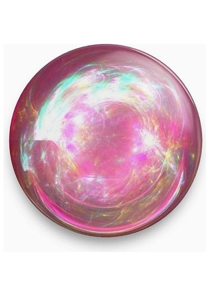 Major Selection Pembe Baloncuk Şeklinde Y2K Grunge Stil Rozet