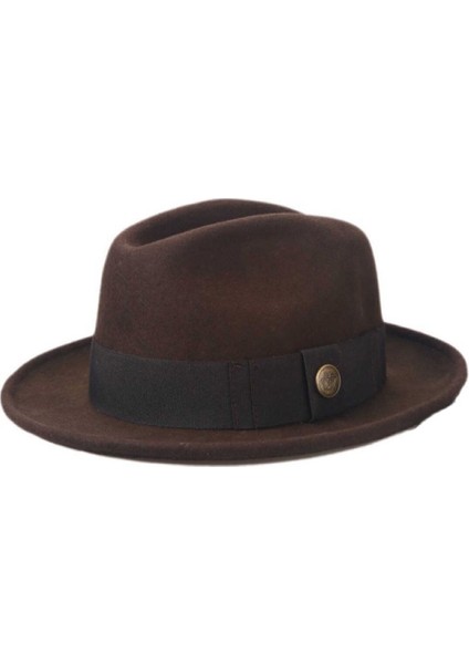 Unisex Homburg Fötr Şapka
