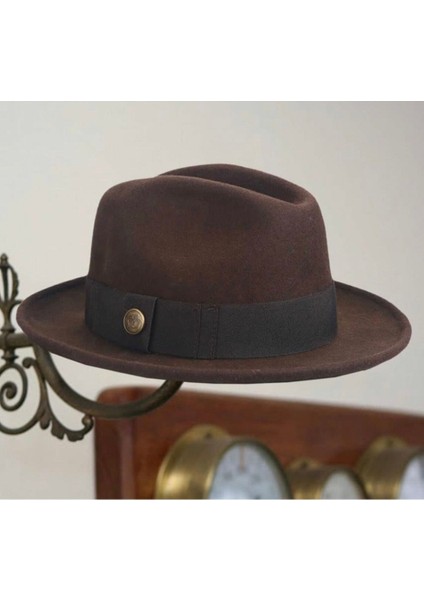 Unisex Homburg Fötr Şapka