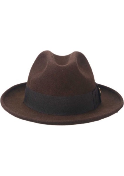 Unisex Homburg Fötr Şapka
