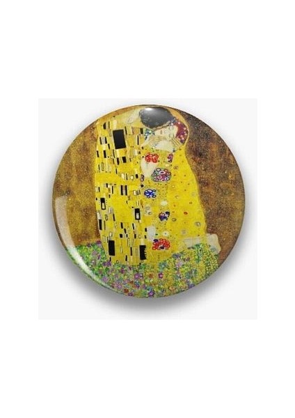 Gustav Klimt Öpücük The Kiss Tablo Resim Rozet