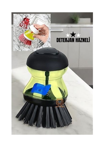 Bulaşık Fırçası Deterjan Hazneli