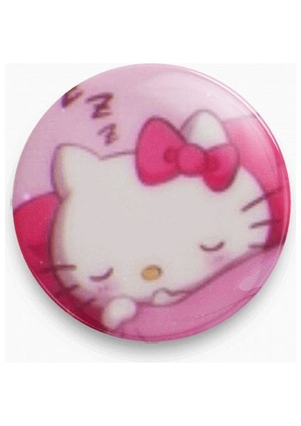 Rozet Metal Uyuyan Hello Kitty Y2K