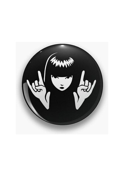 Rock N Roll ÇIZIMY2K Grunge Stil 90S 00S Rozet