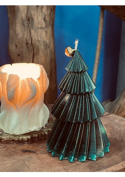 Yeşil Yeni Yıl Yılbaşı Ağacı Dekoratif Mum fiyatları