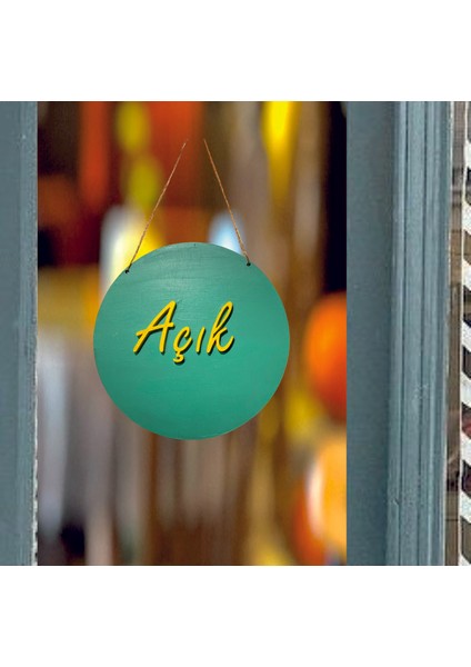 Açık Kapalı Levhası - Ahşap Mağaza Yönlendirme Tabelası fiyatları