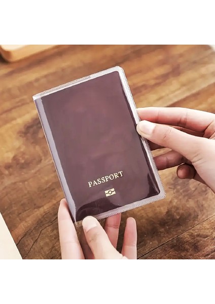 Şeffaf Pasaport Kılıfı - Pasaport Cüzdanı - Pasaport Koruma Kabı - Pasaport Koruyucu - Pasaportluk 1 Adet