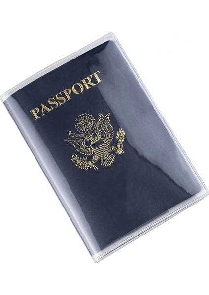 Şeffaf Pasaport Kılıfı - Pasaport Cüzdanı - Pasaport Koruma Kabı - Pasaport Koruyucu - Pasaportluk 1 Adet