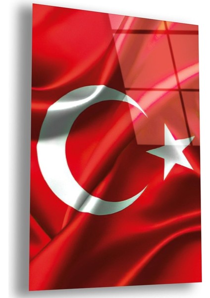 Kırılmaz Cam Türk Bayrağı Tablo