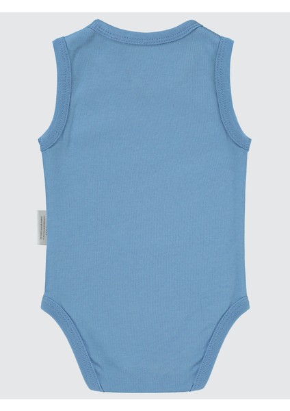 Civil Baby Erkek Bebek Çıtçıtlı Badi 1-18 Ay Açık Indigo