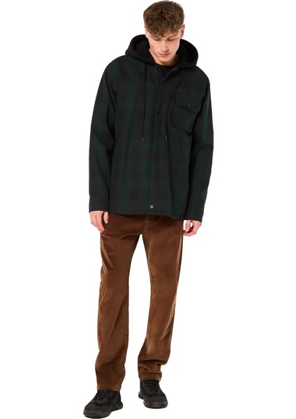Siyah - Yeşil Erkek Kareli Zip Ceket FOA404860 Bear Cozy Hooded Jacket indirimleri