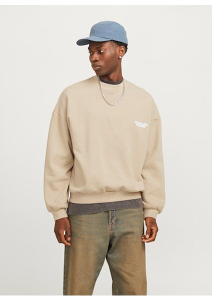 Bisiklet Yaka Bej Erkek Sweatshırt 12266178_JORRIDGEWOOD Wash Sweat Cr fiyatları