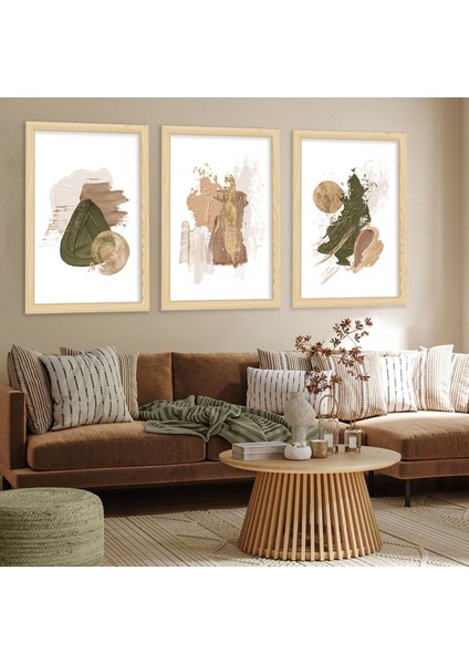 Ahşap Çerçeveli Kolaj Çizim Modern Tablo fiyatları