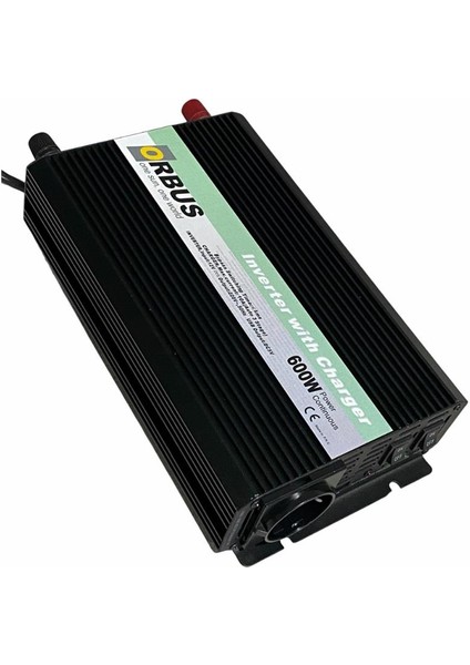 12V Dc 230V Ac Inverter 600W (Modifiye) (Usb Çıkışlı) (10 A Şarjlı)