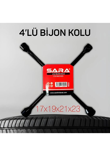 4 Lü Bijon Anahtarıbijon Kolu 17X19X21X23 Yerli Üretim