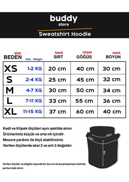 Kedi Köpek Kıyafeti - Baskısız Haki Yeşili Sweatshirt - L Beden