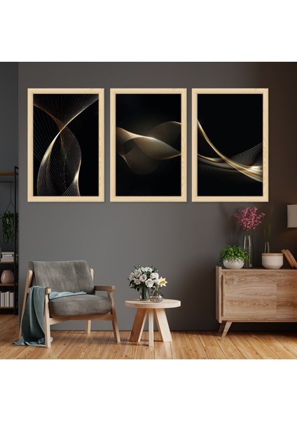 Ahşap Çerçeveli Modern Çizim Tablo