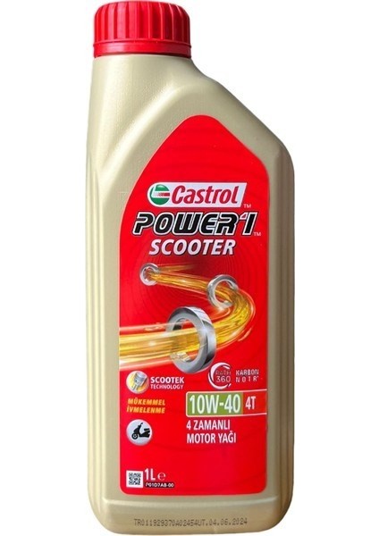 Scooter Motosiklet Yağı 10 40 -Yeni Tarihli-Yeni Ambalaj