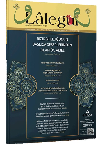 Lalegül Dergisi 140. Sayı Ekim 2024