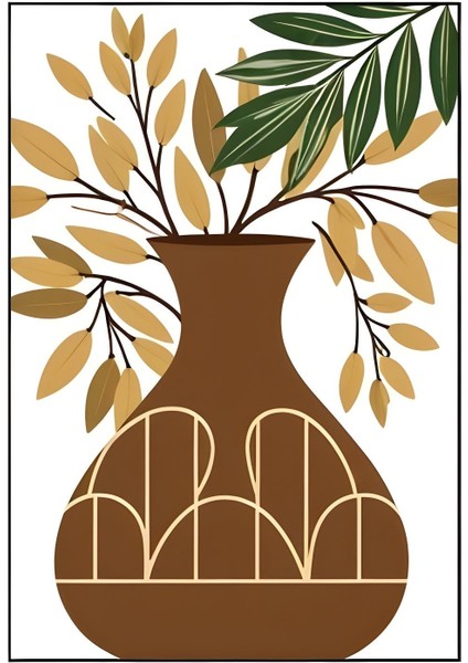 Matisse - Boho - Art Deco - Soyut - Doğa ( 3 Lü Çerçevesiz ) Poster - Afiş - Tablo KR2C00186/