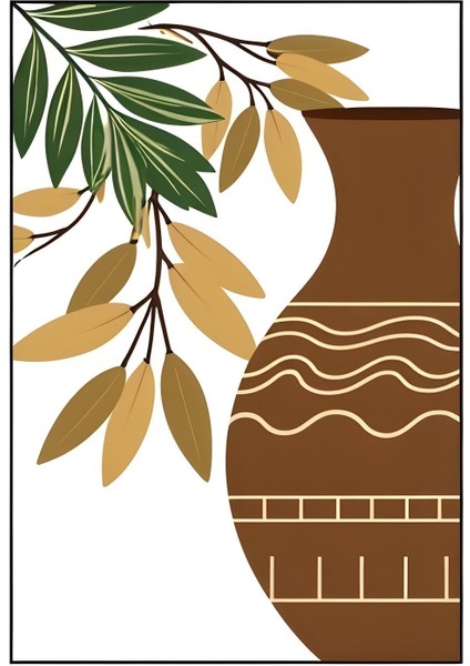 Matisse - Boho - Art Deco - Soyut - Doğa ( 3 Lü Çerçevesiz ) Poster - Afiş - Tablo KR2C00186/