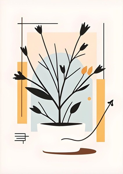 Matisse - Boho - Art Deco - Soyut - Doğa ( 3 Lü Çerçevesiz ) Poster - Afiş - Tablo KR2C00077/