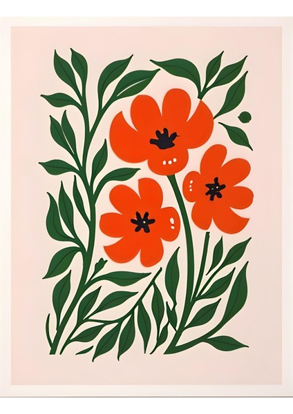 Matisse - Boho - Art Deco - Soyut - Doğa ( 3 Lü Çerçevesiz ) Poster - Afiş - Tablo KR2C00709/ fiyatları