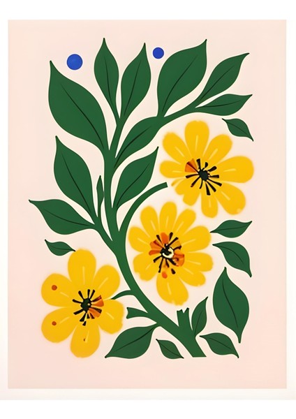 Matisse - Boho - Art Deco - Soyut - Doğa ( 3 Lü Çerçevesiz ) Poster - Afiş - Tablo KR2C00709/ fırsatları