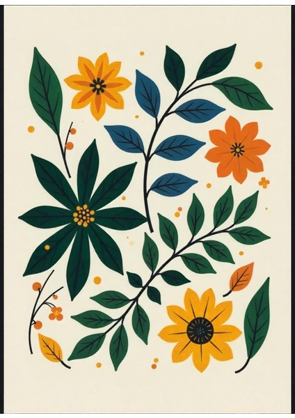 Matisse - Boho - Art Deco - Soyut - Doğa ( 3 Lü Çerçevesiz ) Poster - Afiş - Tablo KR2C00669/ fiyatları