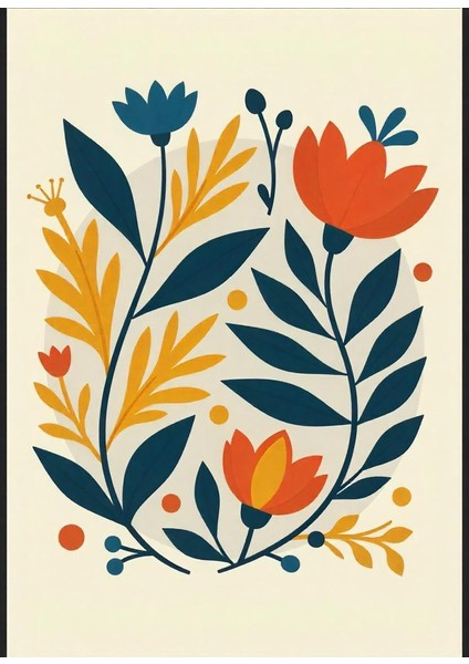 Matisse - Boho - Art Deco - Soyut - Doğa ( 3 Lü Çerçevesiz ) Poster - Afiş - Tablo KR2C00669/ fırsatları