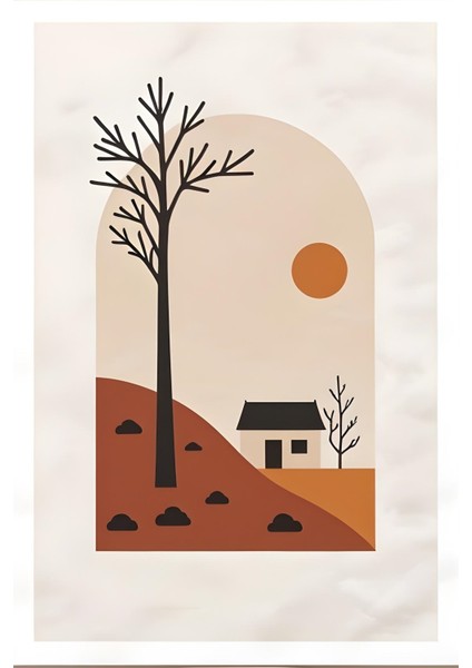 Matisse - Boho - Art Deco - Soyut - Doğa ( 3 Lü Çerçevesiz ) Poster - Afiş - Tablo KR2C00198/