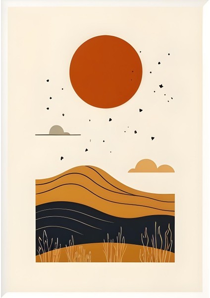 Matisse - Boho - Art Deco - Soyut - Doğa ( 3 Lü Çerçevesiz ) Poster - Afiş - Tablo KR2C00160/ modelleri
