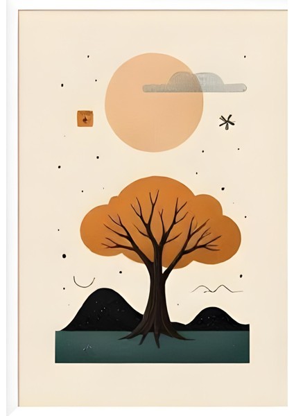 Matisse - Boho - Art Deco - Soyut - Doğa ( 3 Lü Çerçevesiz ) Poster - Afiş - Tablo KR2C00158/