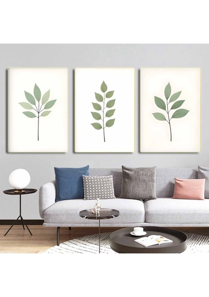 Matisse - Boho - Art Deco - Soyut - Doğa ( 3 Lü Çerçevesiz ) Poster - Afiş - Tablo KR2C00695/