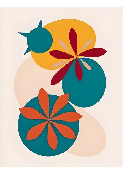 Matisse - Boho - Art Deco - Soyut - Doğa ( 3 Lü Çerçevesiz ) Poster - Afiş - Tablo KR2C00267/ fırsatları