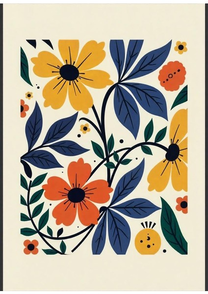Matisse - Boho - Art Deco - Soyut - Doğa ( 3 Lü Çerçevesiz ) Poster - Afiş - Tablo KR2C00668/ modelleri
