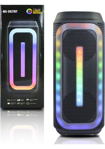 MS-3627BT Rgb Wireless Kablosuz Bluetooth Hoparlör
