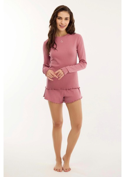 Marshmallow Pj Set Winter - Pembe