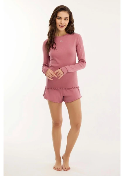 Moon Milk Marshmallow Pj Set Winter - Pembe