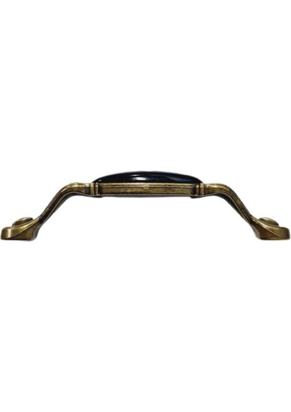 Miray 96 mm Metal Antik Sarı - Siyah Porselen Desenli - 5 Adet fiyatları