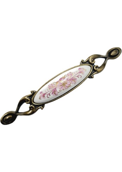 Miray 128 mm Metal Antik Sarı - Porselen Desenli - 5 Adet fiyatları