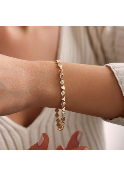 Italy Altın Bileklik Triangle modelleri