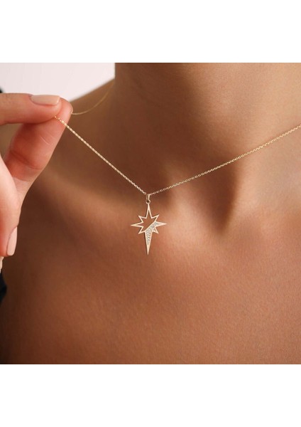 Kuzey Yıldızı Altın Kolye