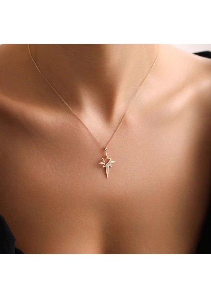 Kuzey Yıldızı Altın Kolye modelleri