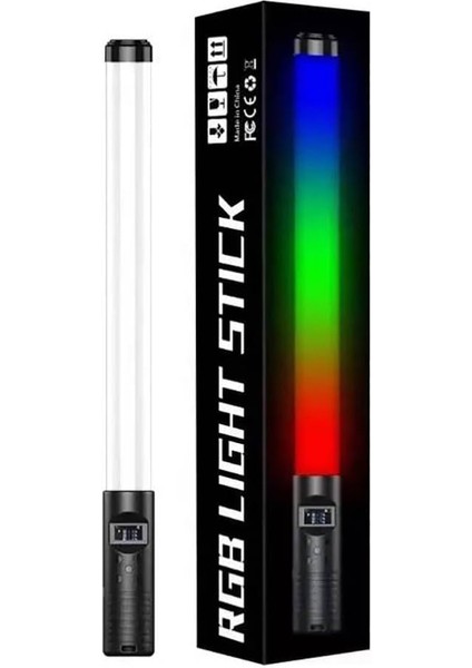 H2 OLED Ekran Göstergeli Rgb LED Işıklı Aydınlatma Çubuğu Siyah